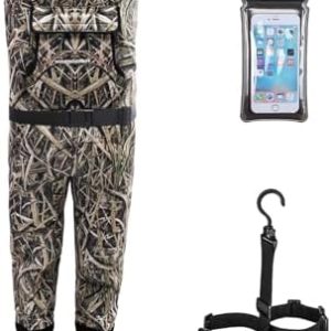 Neoprene Fly Fishing Waders with Boots for Men and Women, Waterproof Chest Waders, Hunting Clothes, Fishing Bibs Wading Pants